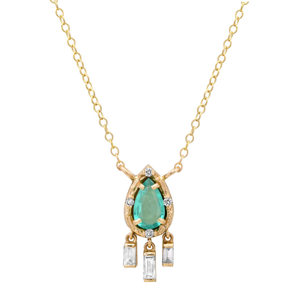 Emerald Pear Necklace – Elisabeth Bell