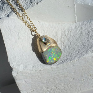 Melted Opal Necklace