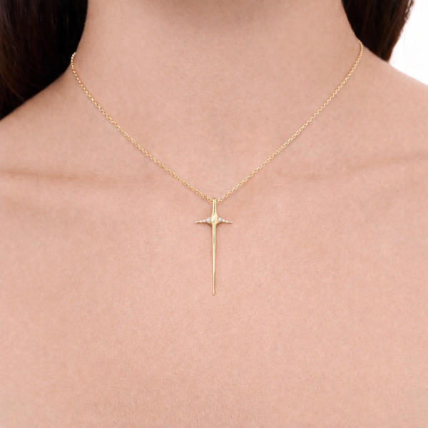 Small Thorn Necklace | 14k Gold Jewelry | Elisabeth Bell