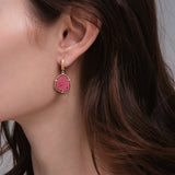 Tourmaline Slice Earrings