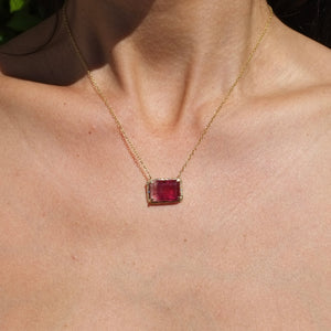 Pink Tourmaline Necklace