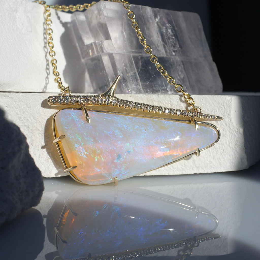Pastel Opal Thorn Necklace