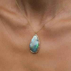 Opal Stripe Necklace