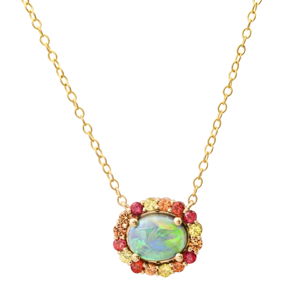 Sapphire Opal Necklace