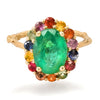 Sapphire Emerald Ring