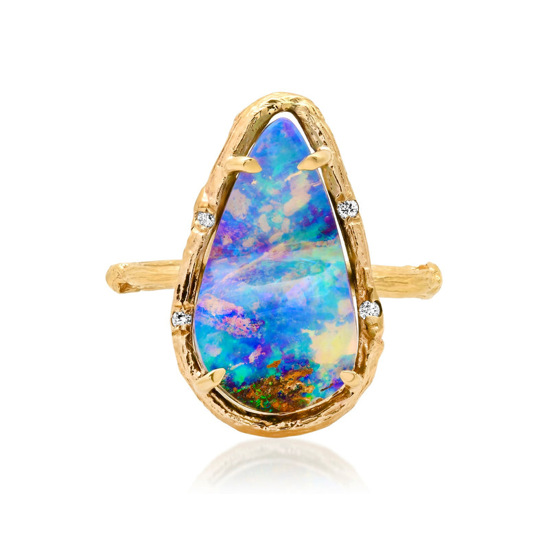 Wave Opal Ring