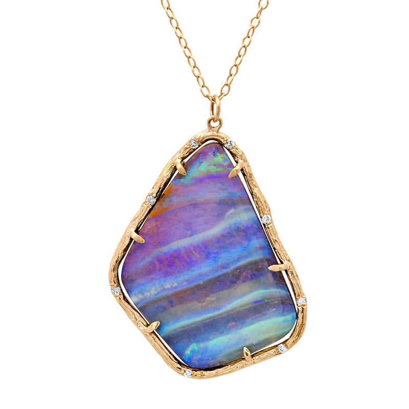 Skyline Blue Opal Necklace