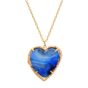 Opal Heart Necklace