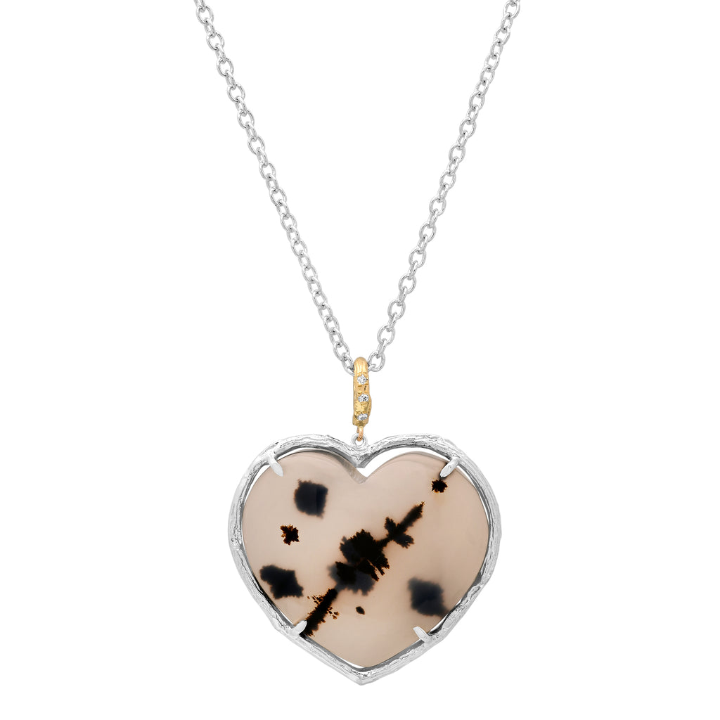 Agate Heart Necklace