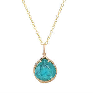 Aqua Tourmaline Necklace