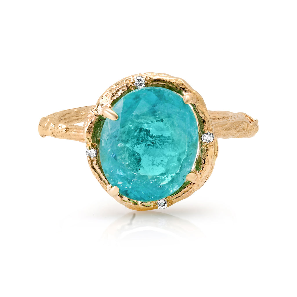 Aqua Tourmaline Ring