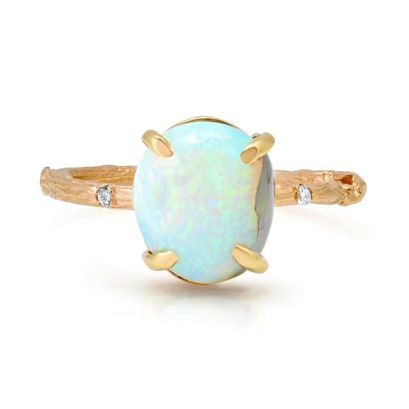 Pinfire Opal Ring