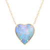 Opal Cloud Heart Necklace