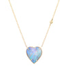 Opal Cloud Heart Necklace