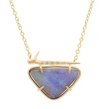 Lilac Opal Thorn Necklace
