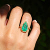 Pear Emerald Ring