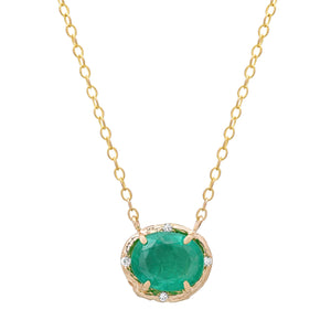 Emerald Oval Necklace