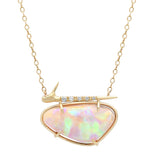 Opal Aura Thorn Necklace