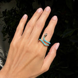 Turquoise Snake Ring