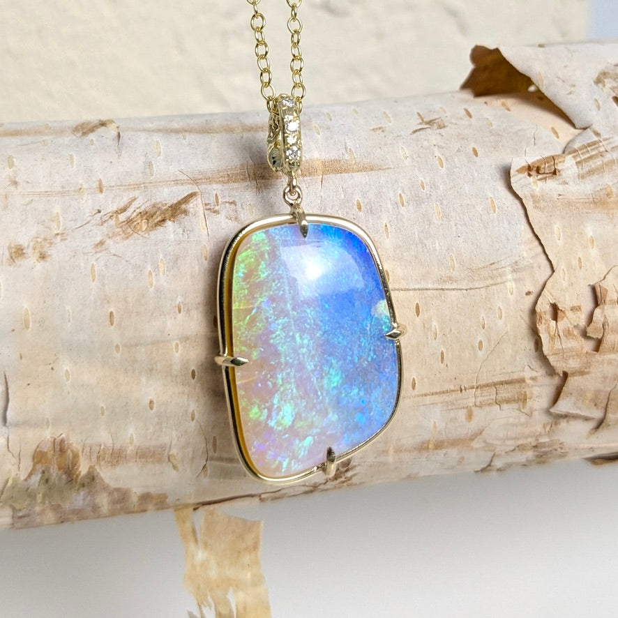Stardust Opal Necklace