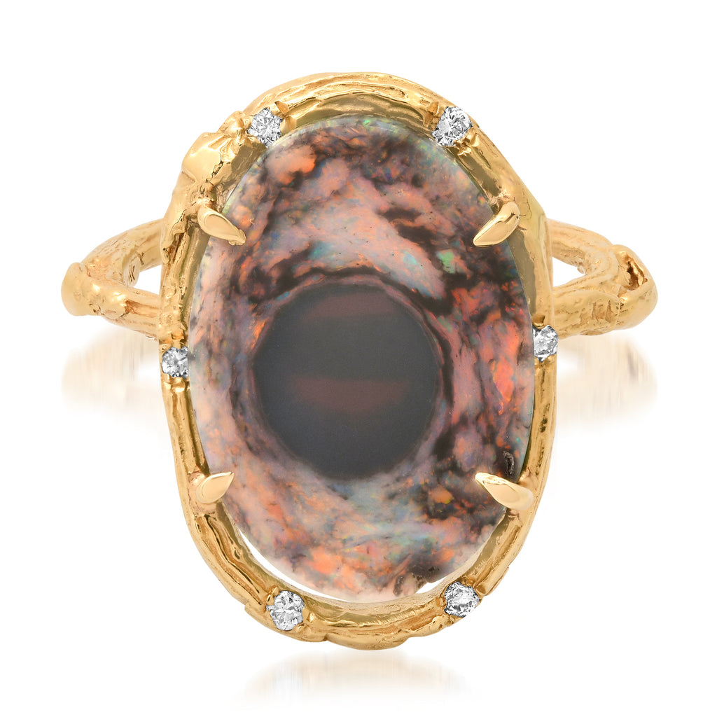 Galaxy Eclipse Opal Ring