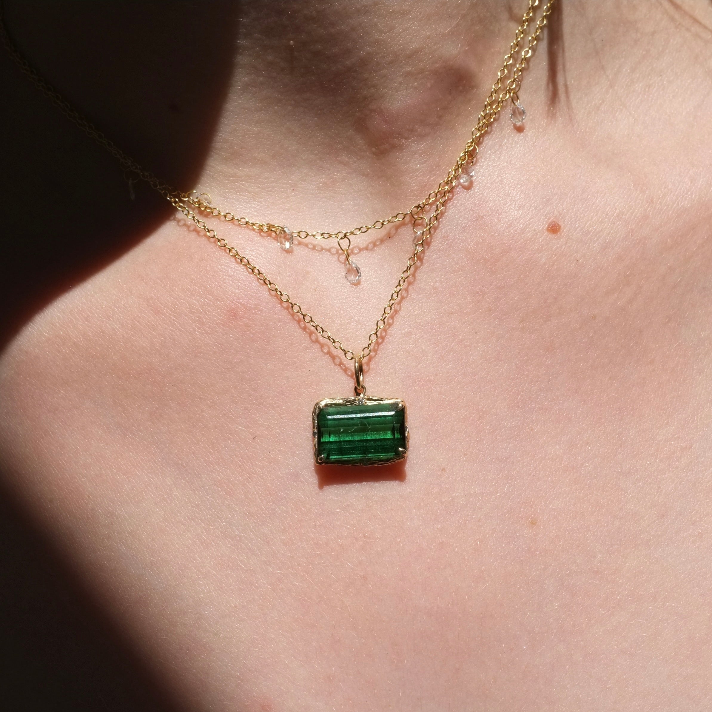 Green Tourmaline Necklace