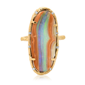 Lavender Wave Opal Ring