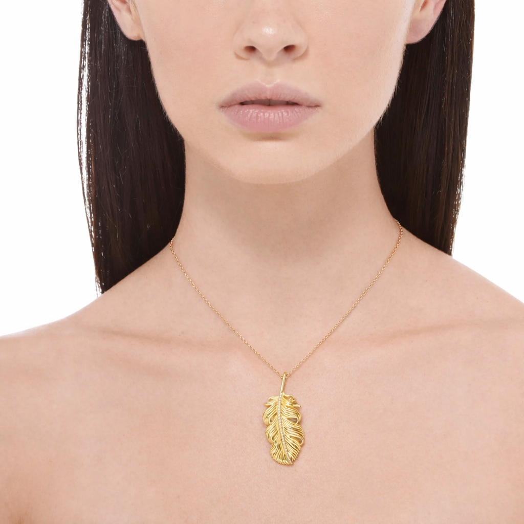 Large Feather Necklace