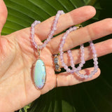 Amethyst Beaded Opal Necklace