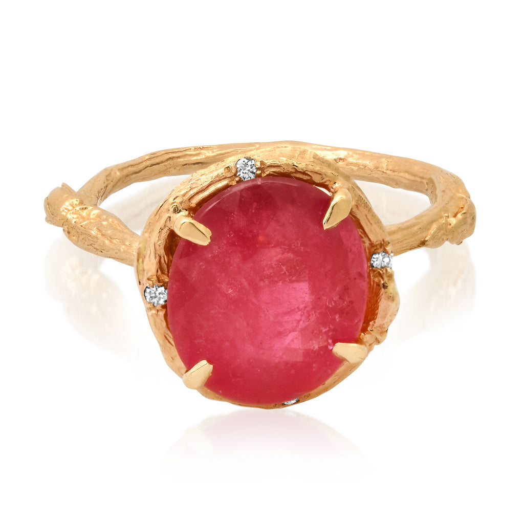 Pink Tourmaline Ring