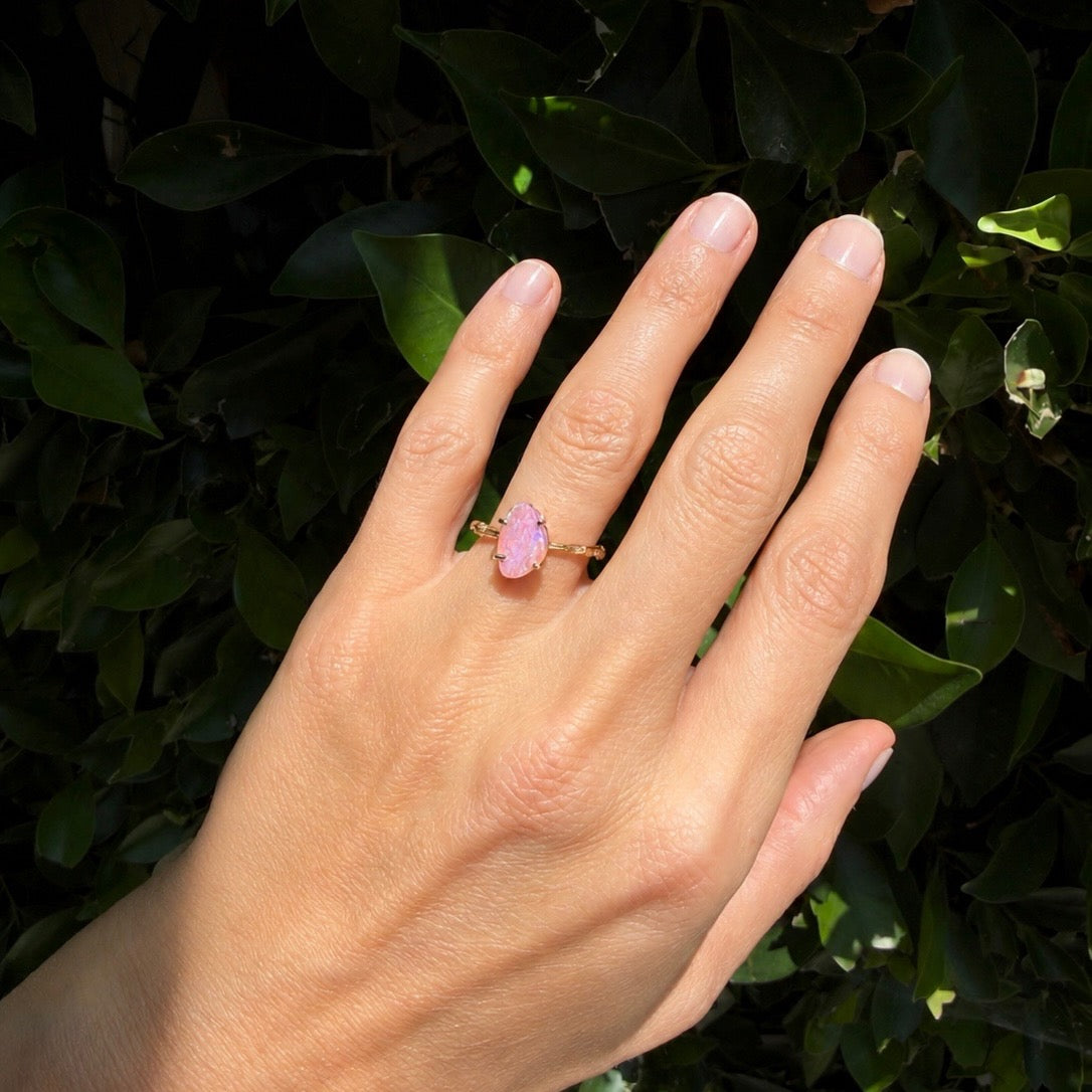 Lavender Opal Ring