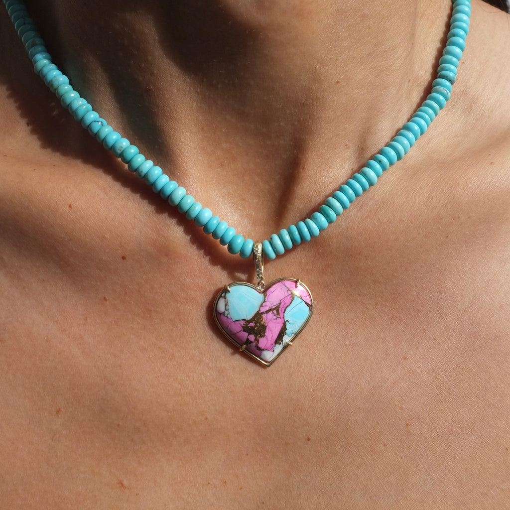 Pink Heart Necklace