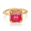 Bright Pink Tourmaline Ring