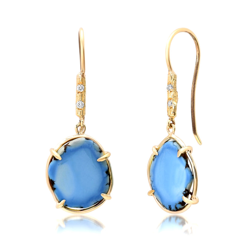 Lavender Turquoise Earrings