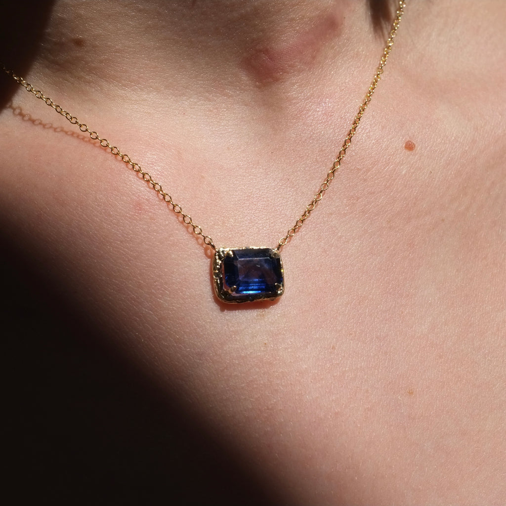 Natural Mystic Sapphire Necklace