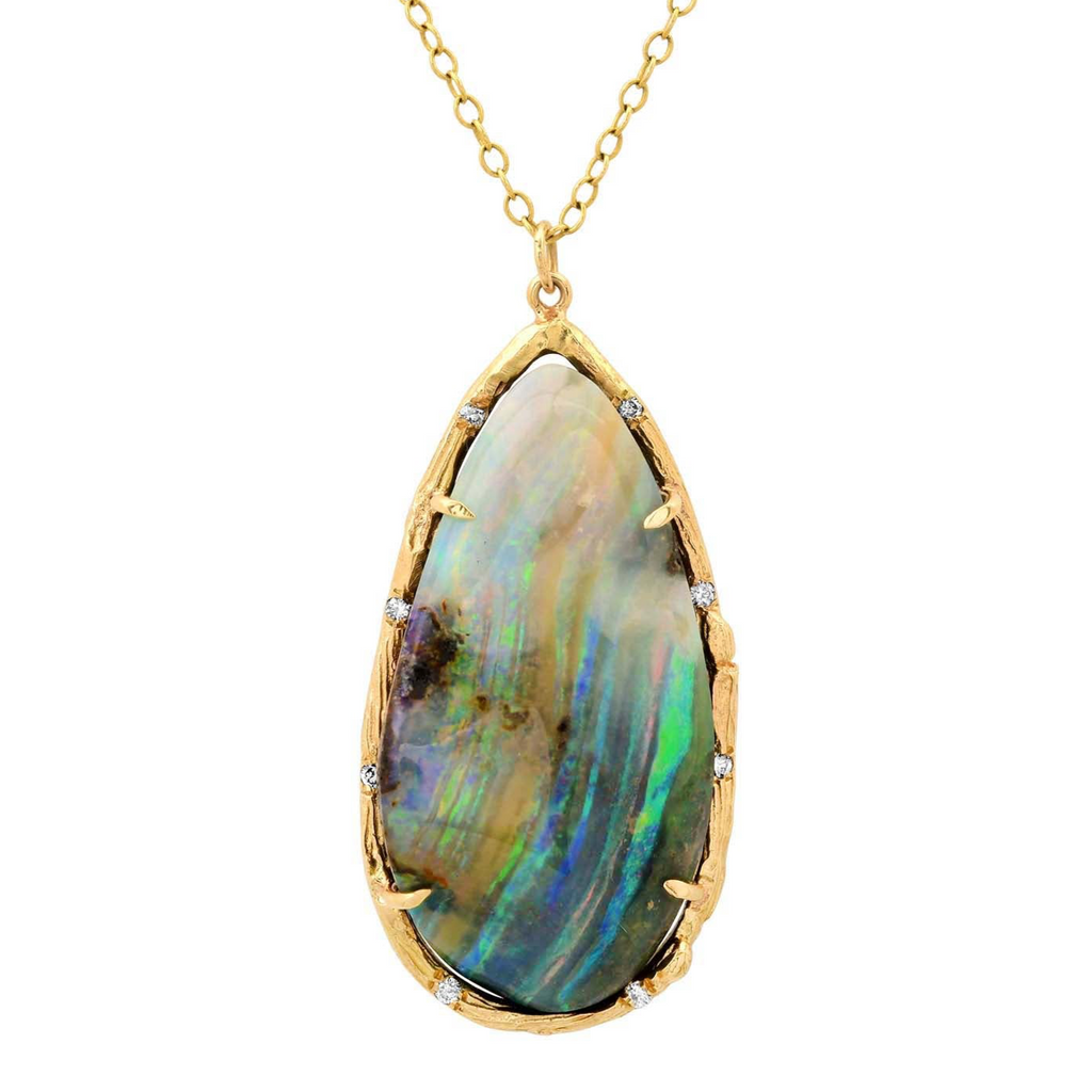 Opal Stripe Necklace