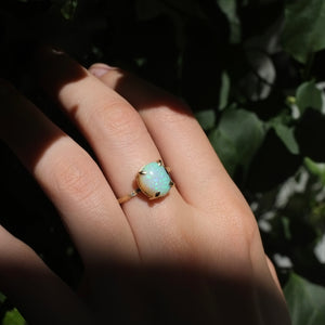 Pinfire Opal Ring