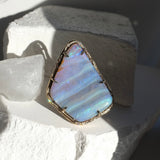 Purple Pastel Opal Ring