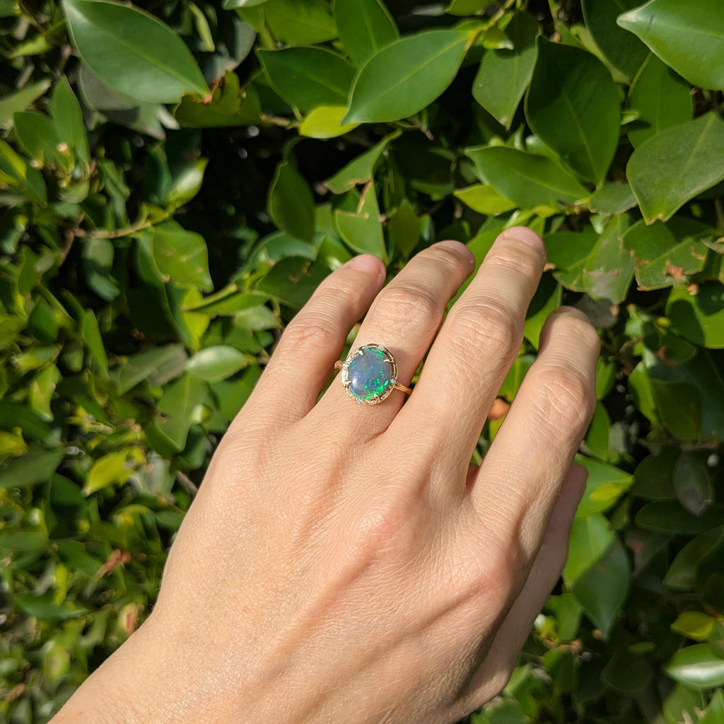 Lightning Opal Ring