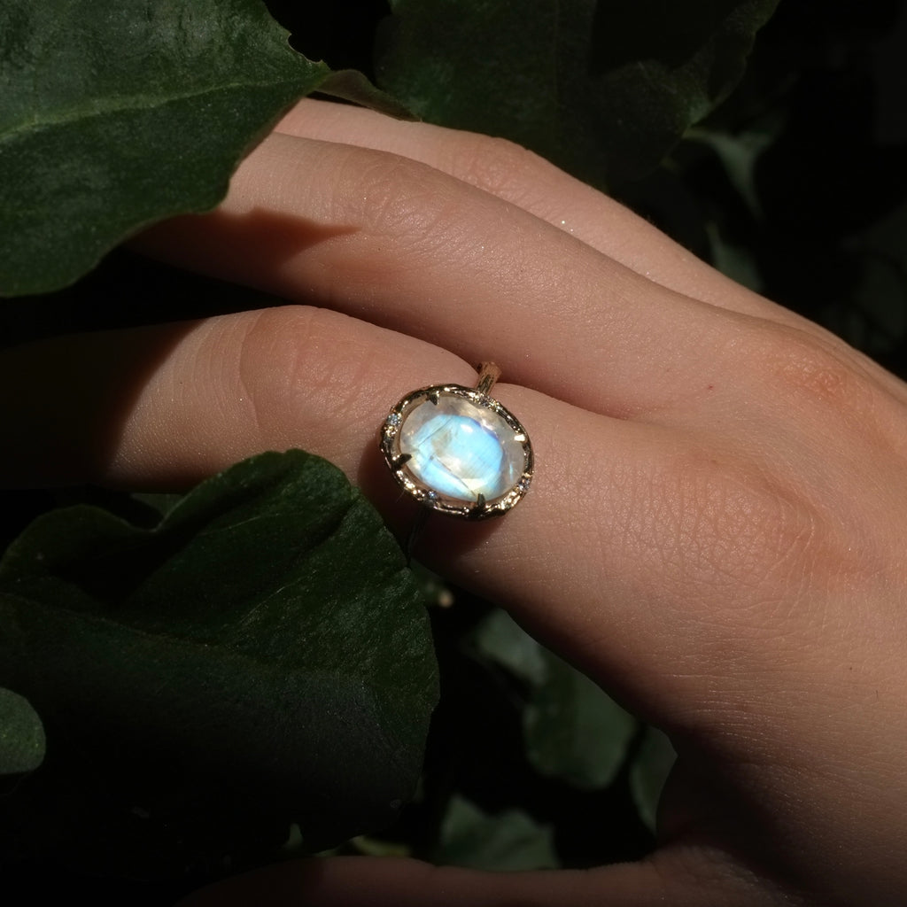 Moonstone Glow Ring