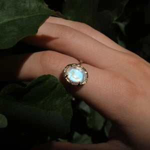 Moonstone Glow Ring