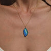 Blue Storm Opal Necklace