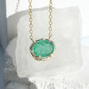 Emerald Oval Necklace