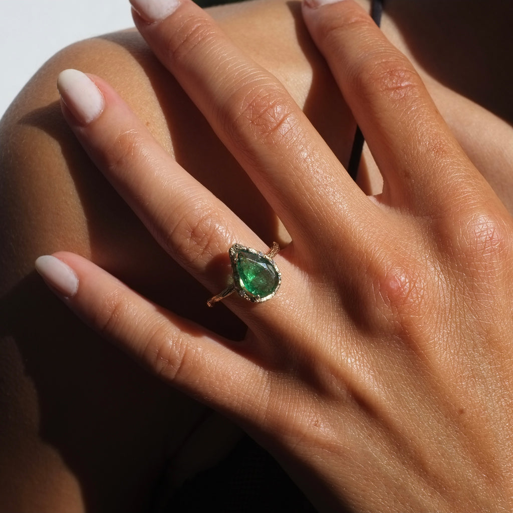 Pear Emerald Ring II