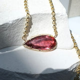 Pear Tourmaline Necklace