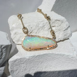 Opal Pear Necklace