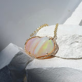 Opal Heart Necklace