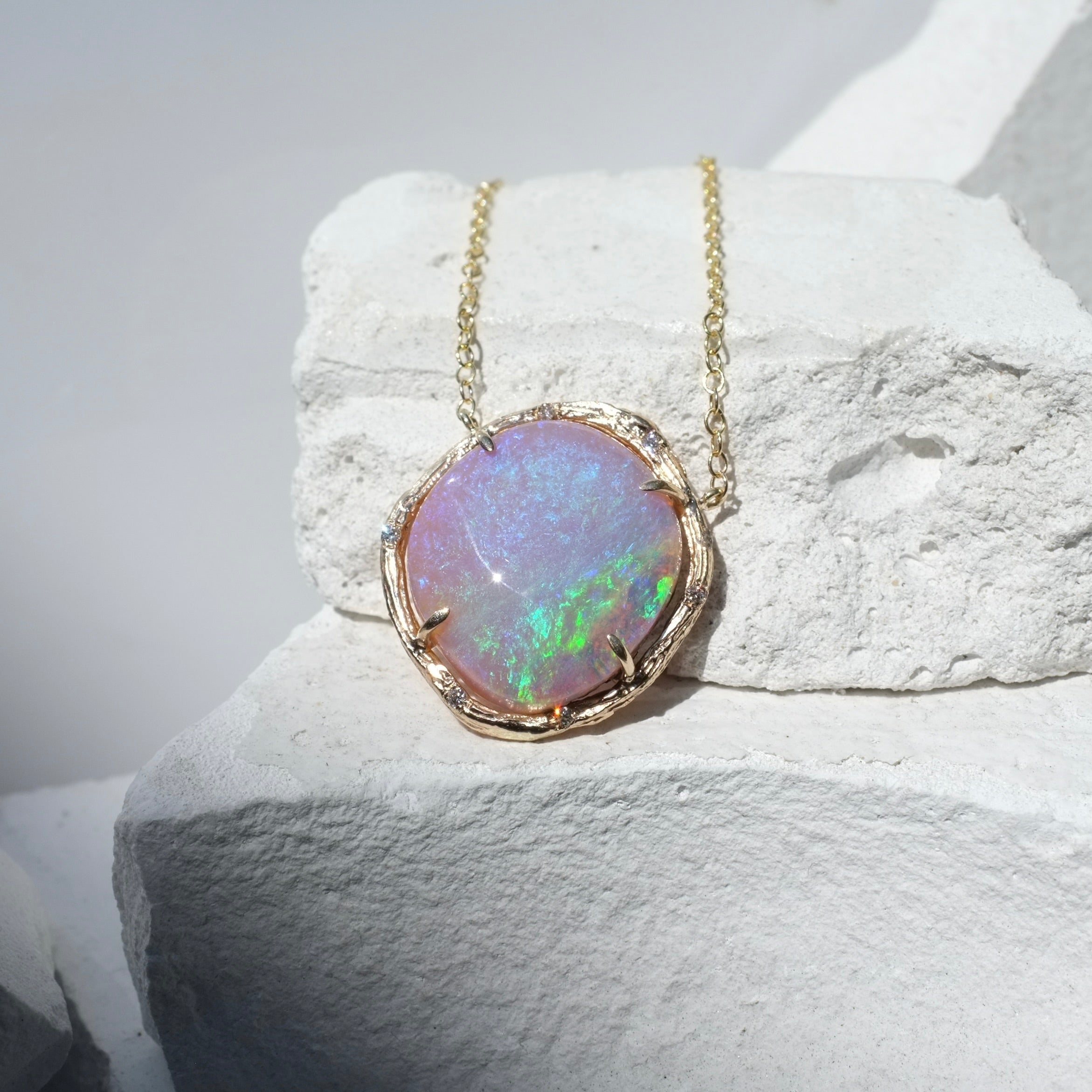 Celestial Tide Opal Necklace