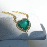 Emerald Heart Necklace