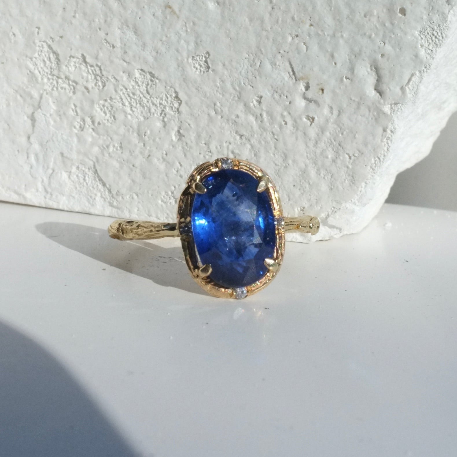 Square Blue Sapphire Ring – Zayn